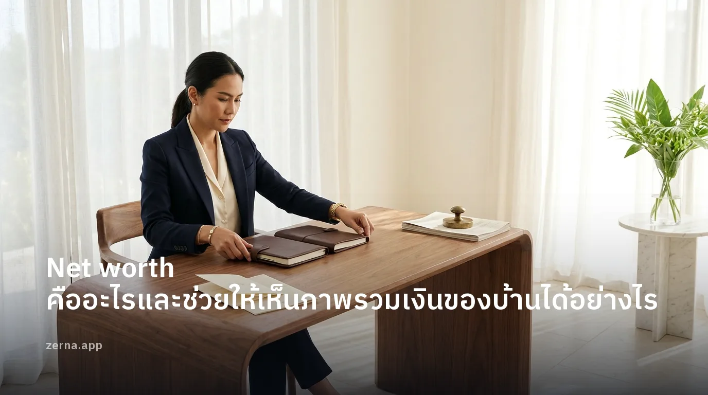 Net worth คืออะไรและช่วยให้เห็นภาพรวมเงินของบ้านได้อย่างไร